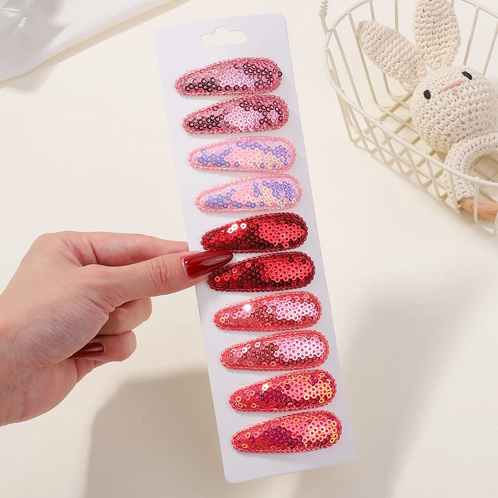 10Pcs/Set BB Hair Clips for Kids Handmade