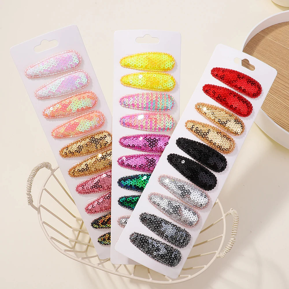 10Pcs/Set BB Hair Clips for Kids Handmade