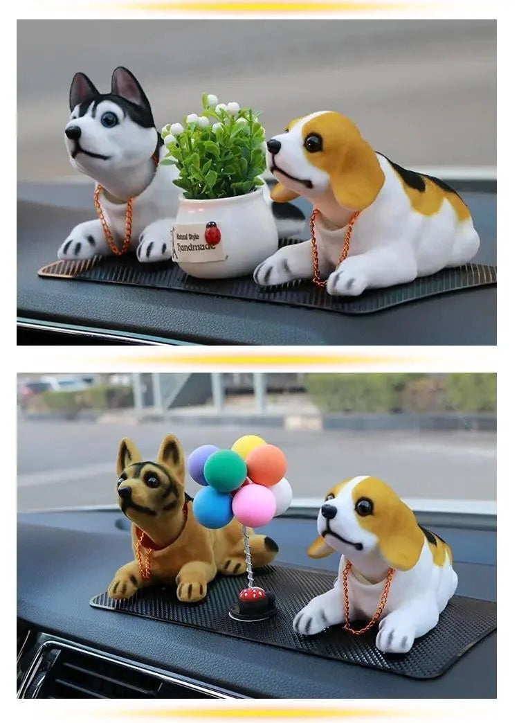 Car decoration shaking head dog