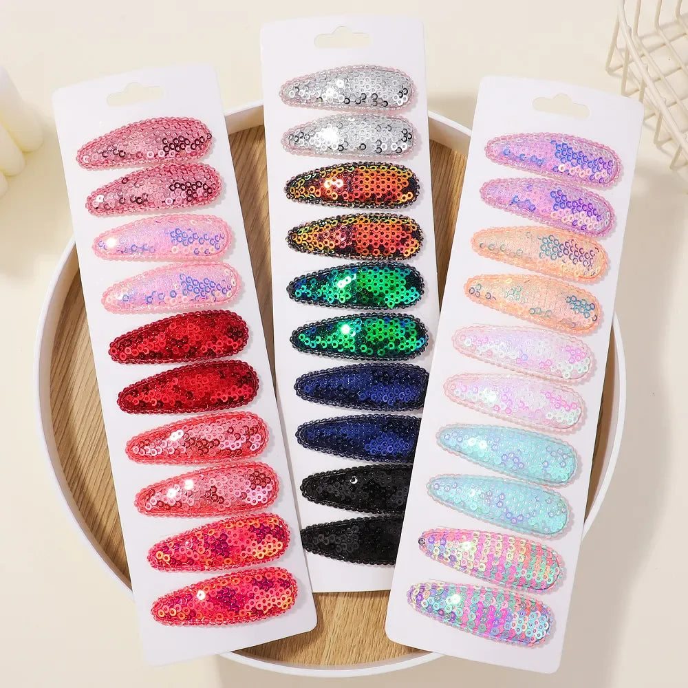 10Pcs/Set BB Hair Clips for Kids Handmade