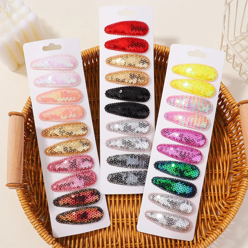 10Pcs/Set BB Hair Clips for Kids Handmade