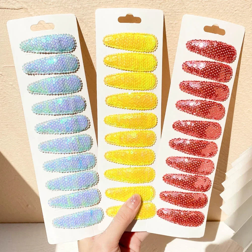 10Pcs/Set BB Hair Clips for Kids Handmade