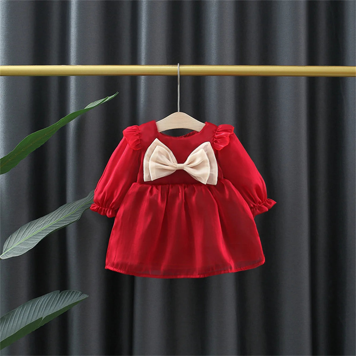 Girl Baby Long Sleeve Dress 0-3 Year Old