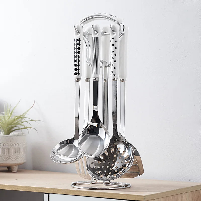 7pcs stainless steel set cooking