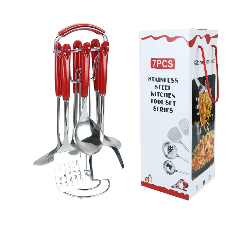 7pcs stainless steel set cooking