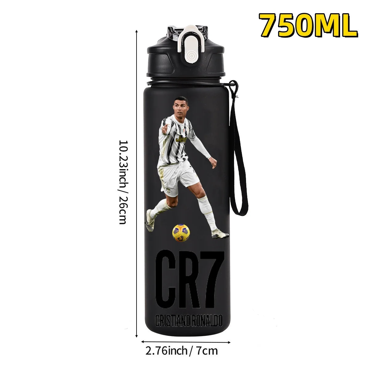 750ML Football Star Water Cup