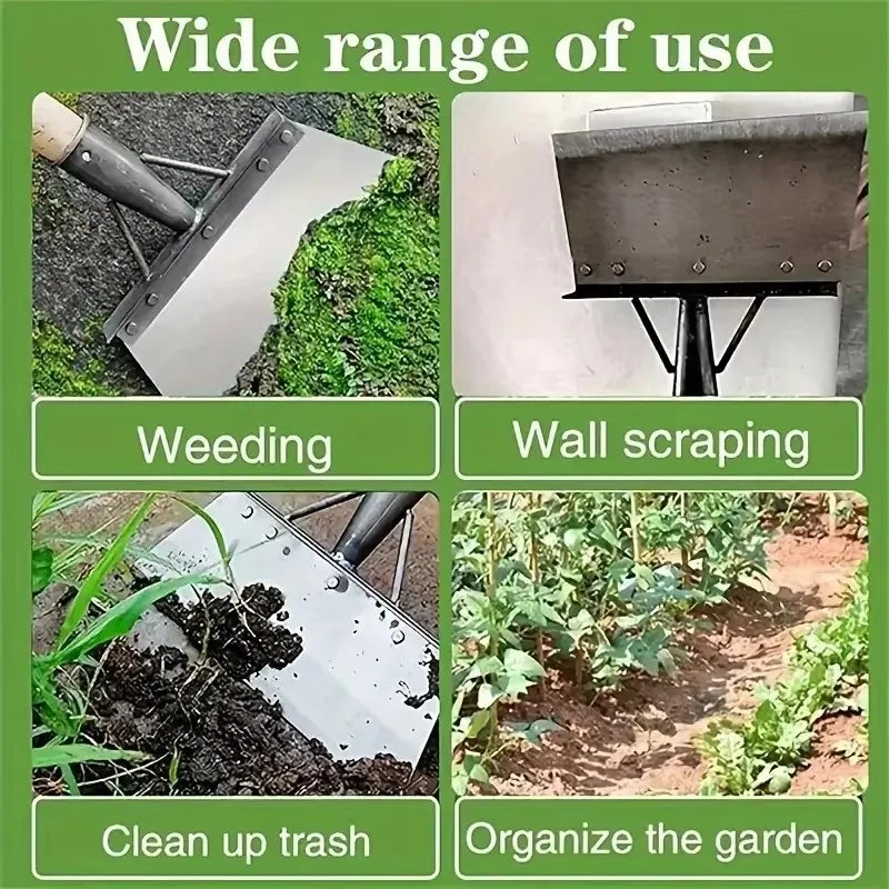30cm Metal Weed Cleaning Shovel Stainless Steel Deicing Shovel