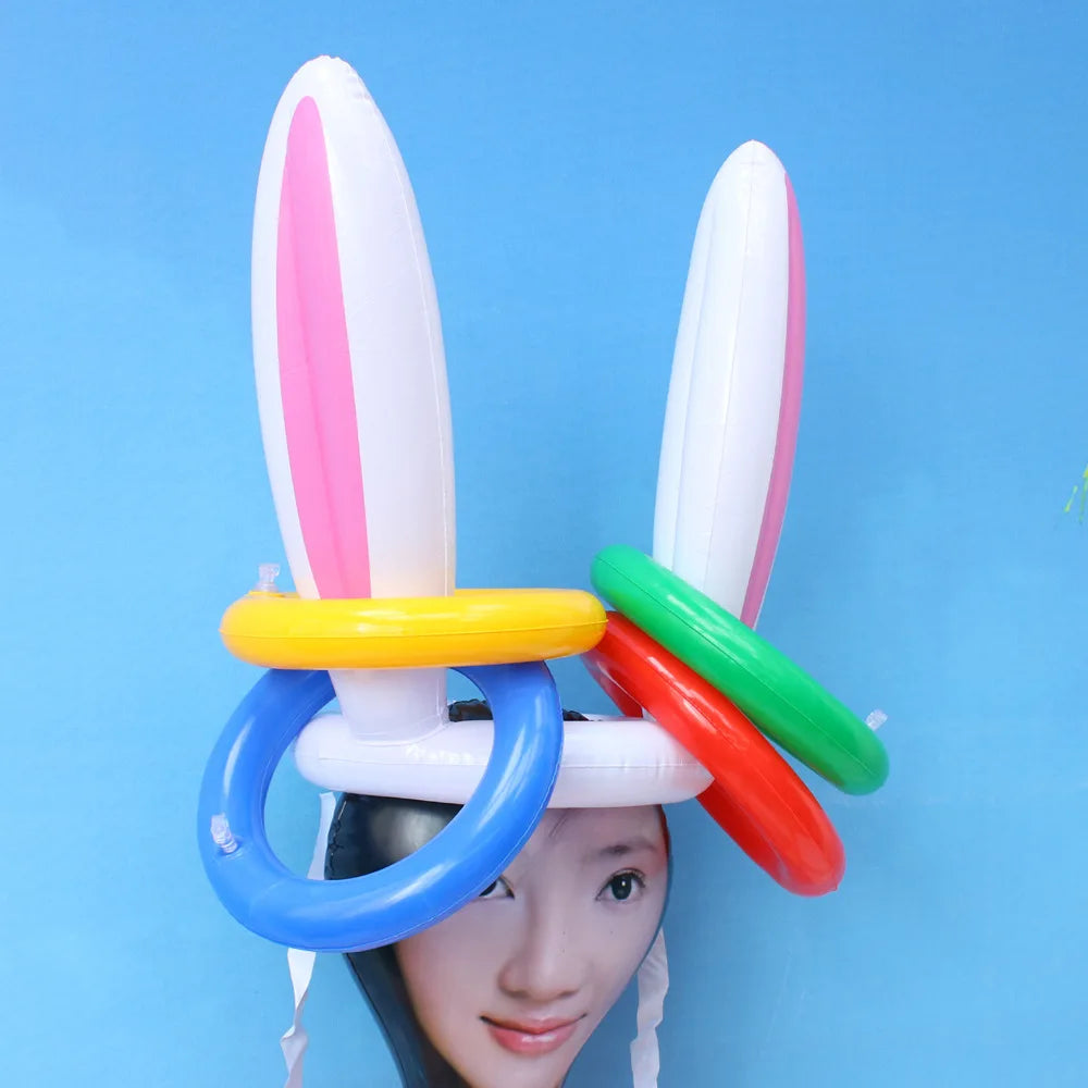 Inflatable Rabbit Ear Throwing Game Ferrule Ring