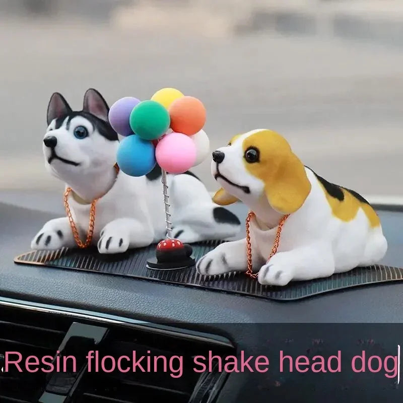 Car decoration shaking head dog