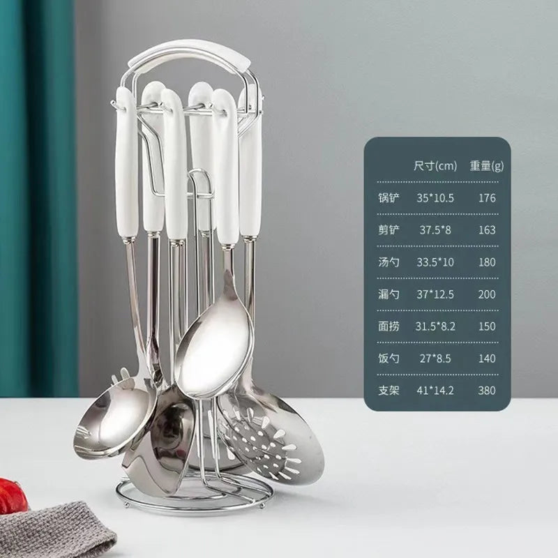 7pcs stainless steel set cooking