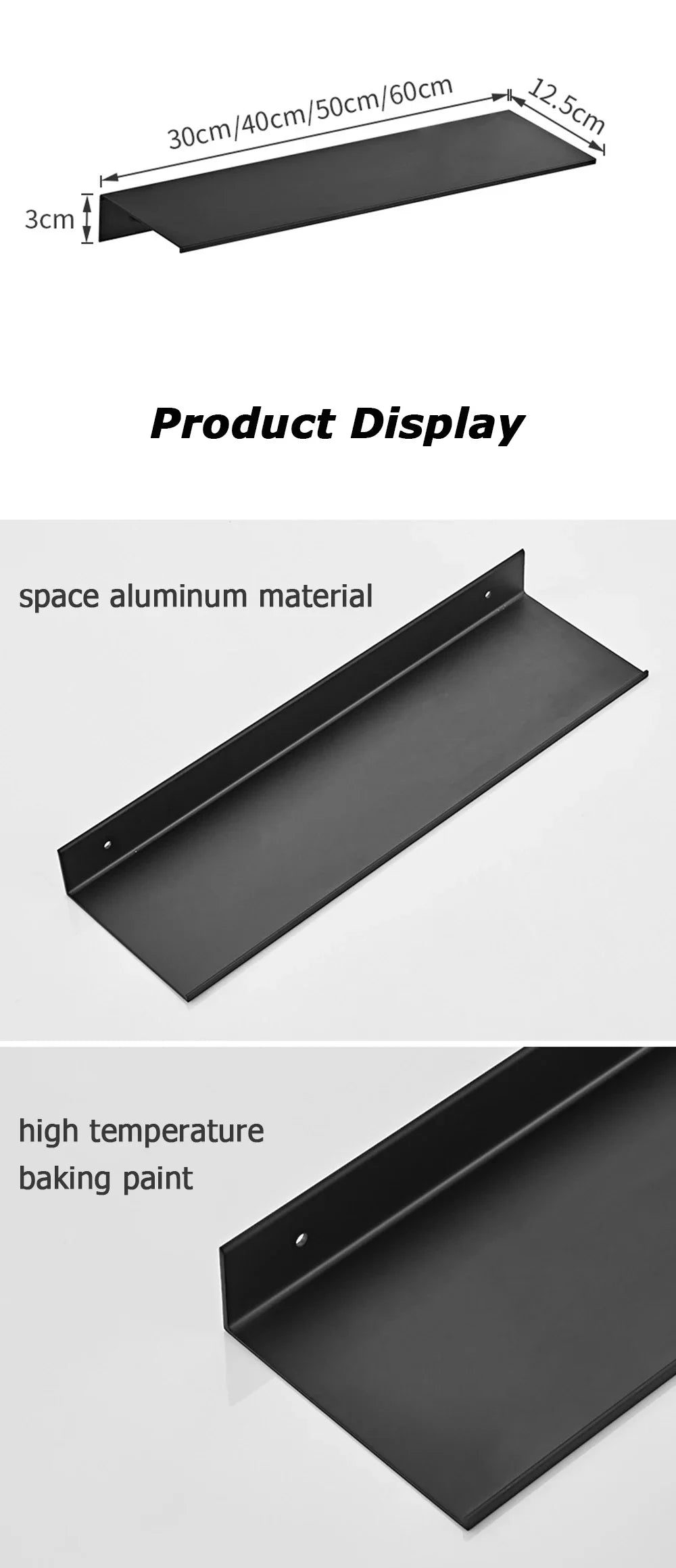 Floating Bathroom Shelves Without Drilling