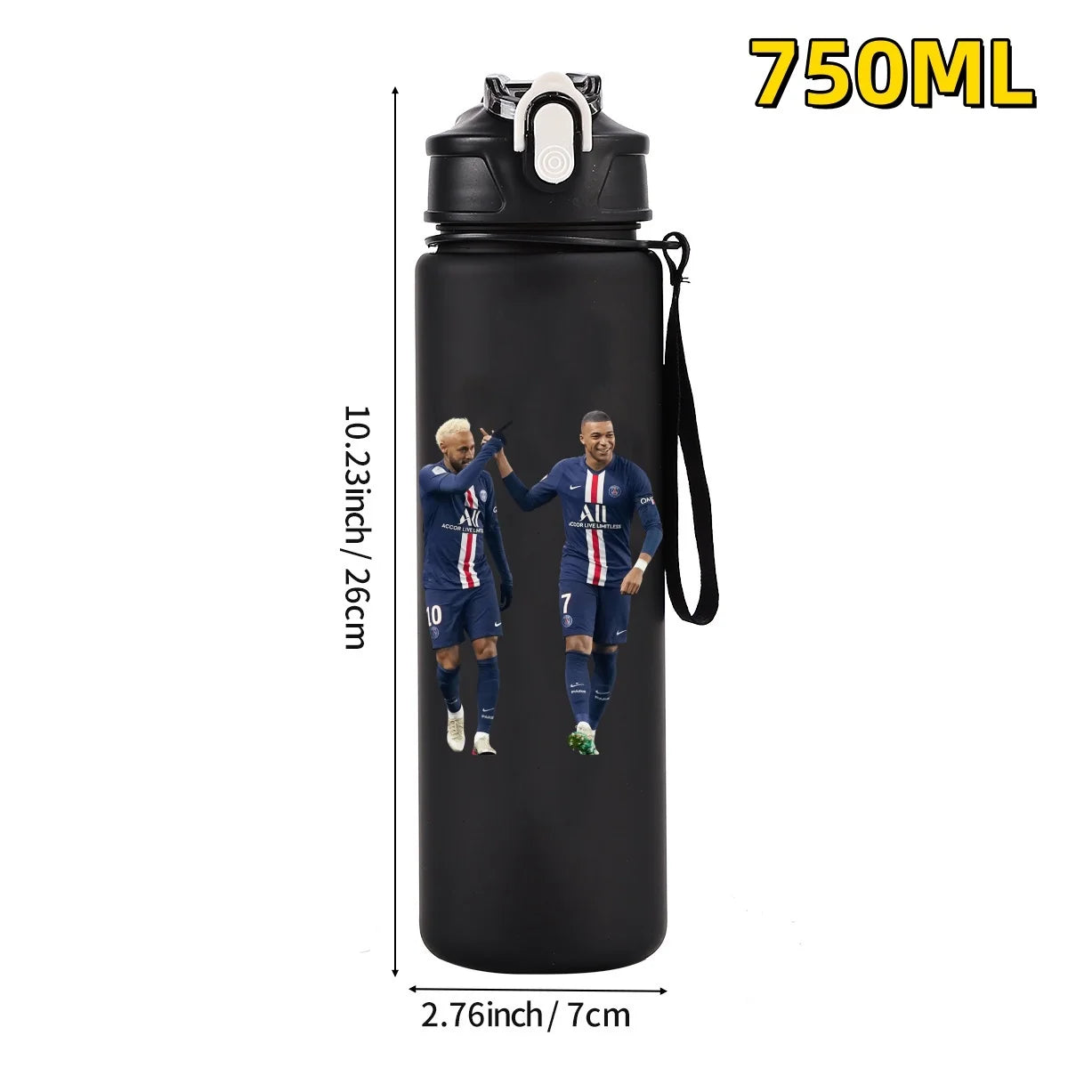 750ML Football Star Water Cup