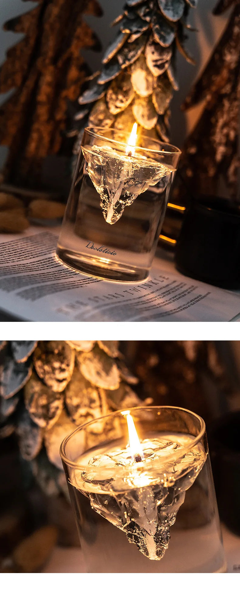Healing Home Decorations Transparent Jelly Candles