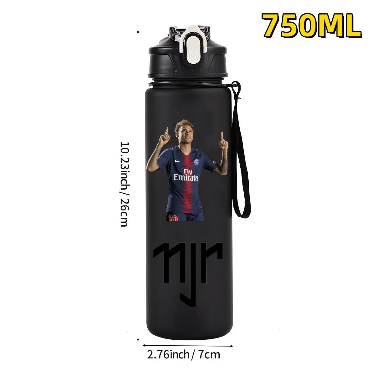 750ML Football Star Water Cup