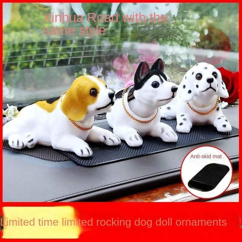 Car decoration shaking head dog