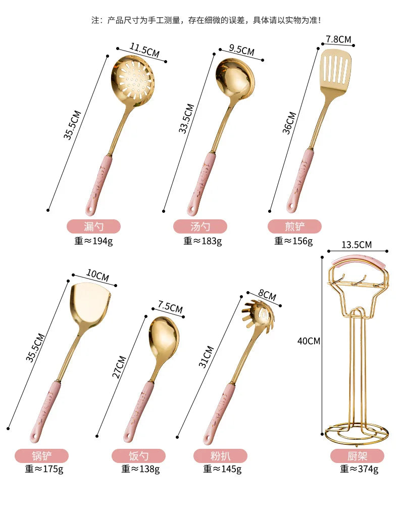 7pcs stainless steel set cooking