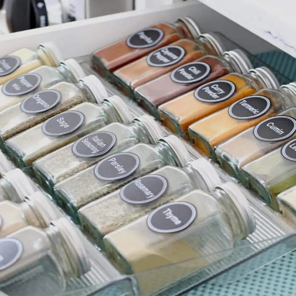 12pcs Empty Spices Label Stickers For Kitchen