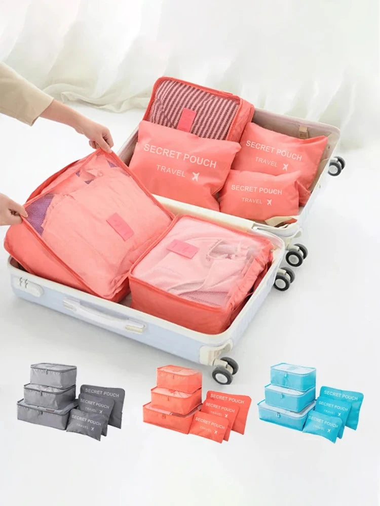 6pcs Travel Storage Bag Large Capacity