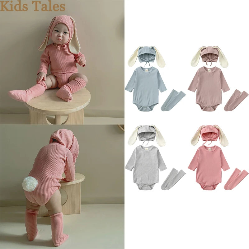 2025 Easter Day Rabbit Baby Rompers Spring Toddler