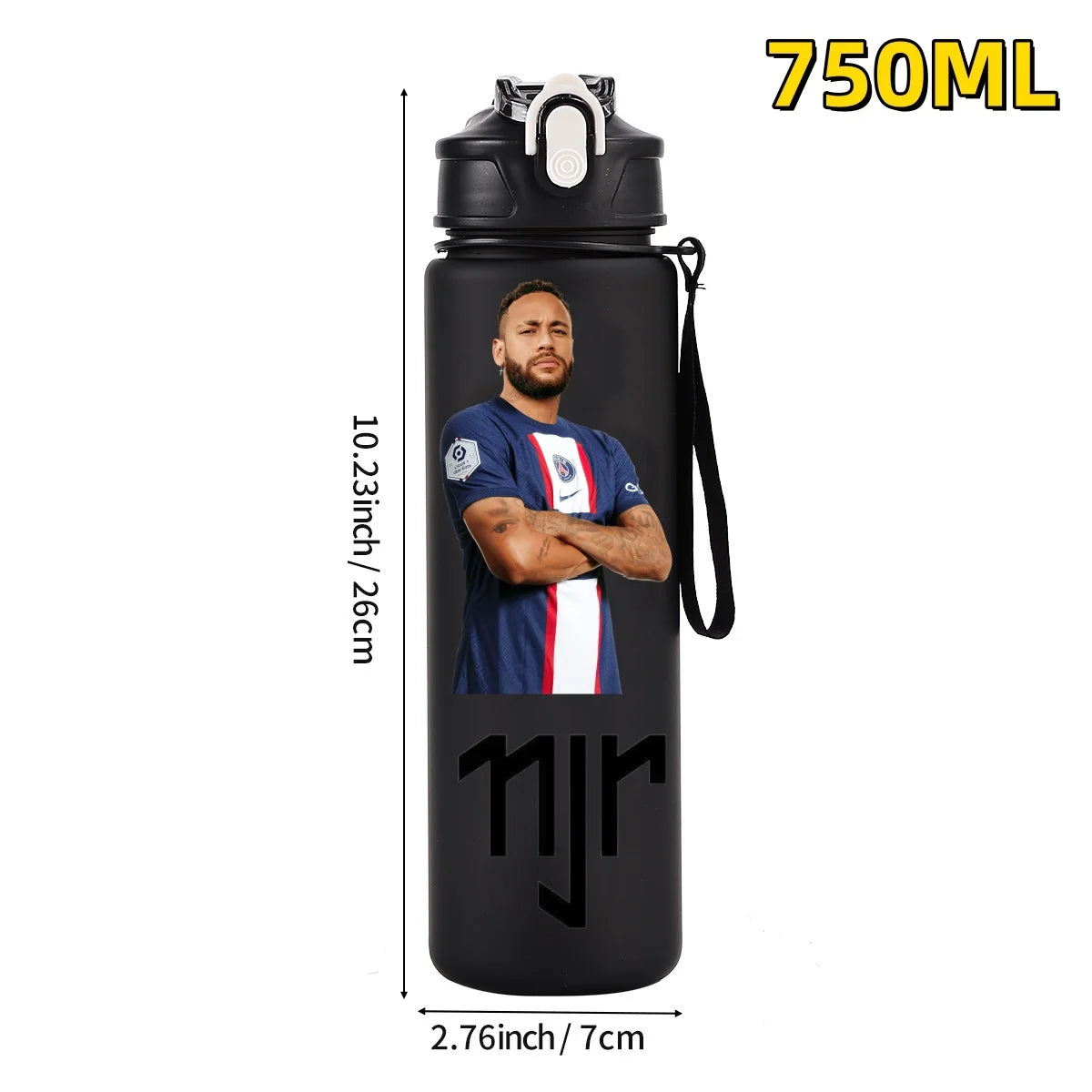 750ML Football Star Water Cup
