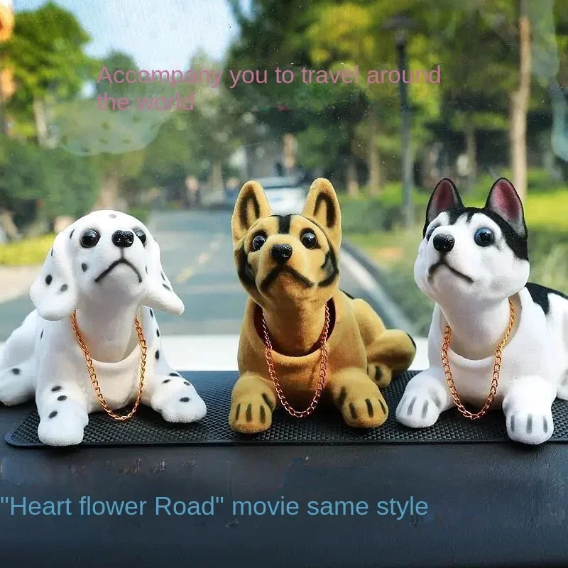 Car decoration shaking head dog
