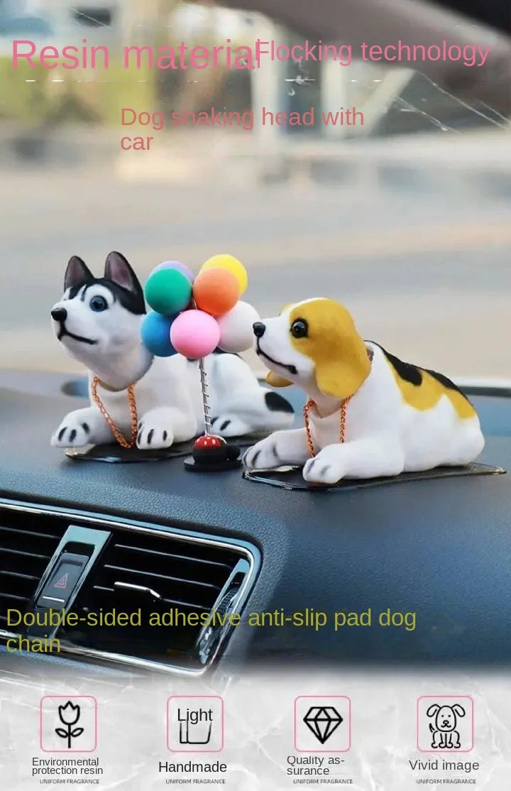 Car decoration shaking head dog
