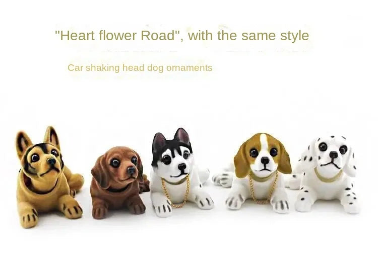 Car decoration shaking head dog