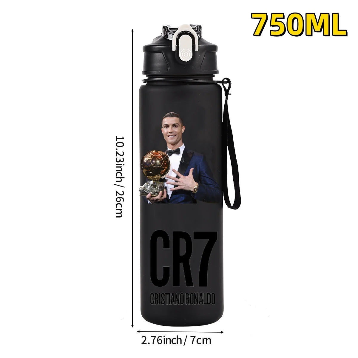 750ML Football Star Water Cup