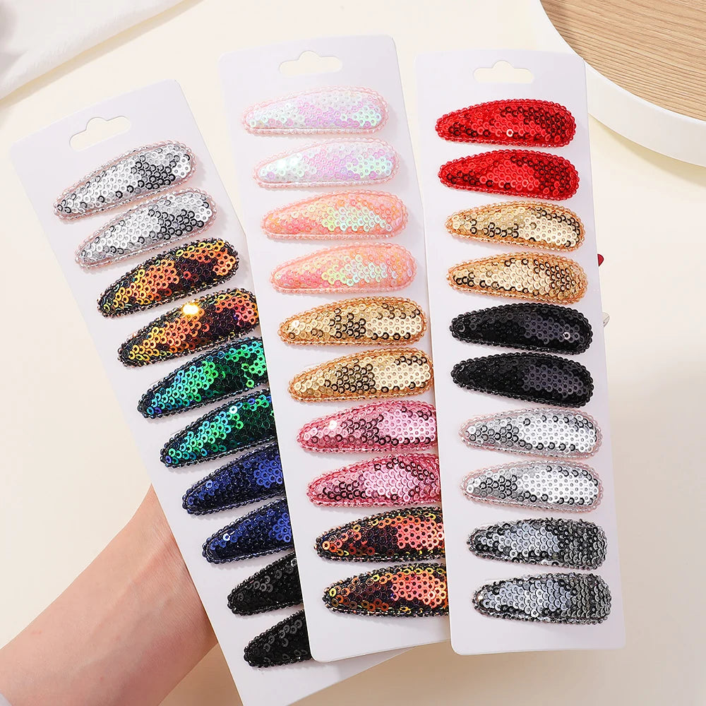 10Pcs/Set BB Hair Clips for Kids Handmade