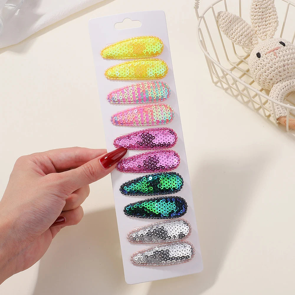 10Pcs/Set BB Hair Clips for Kids Handmade