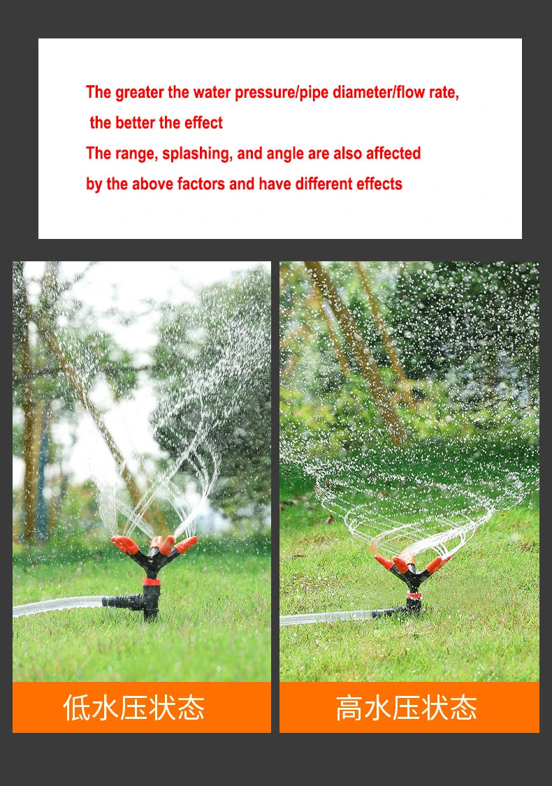 360° Rotating Pentagonal Showerhead Automatic Sprinkler