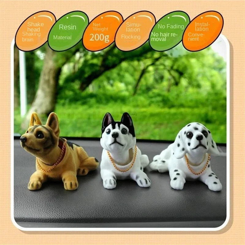 Car decoration shaking head dog