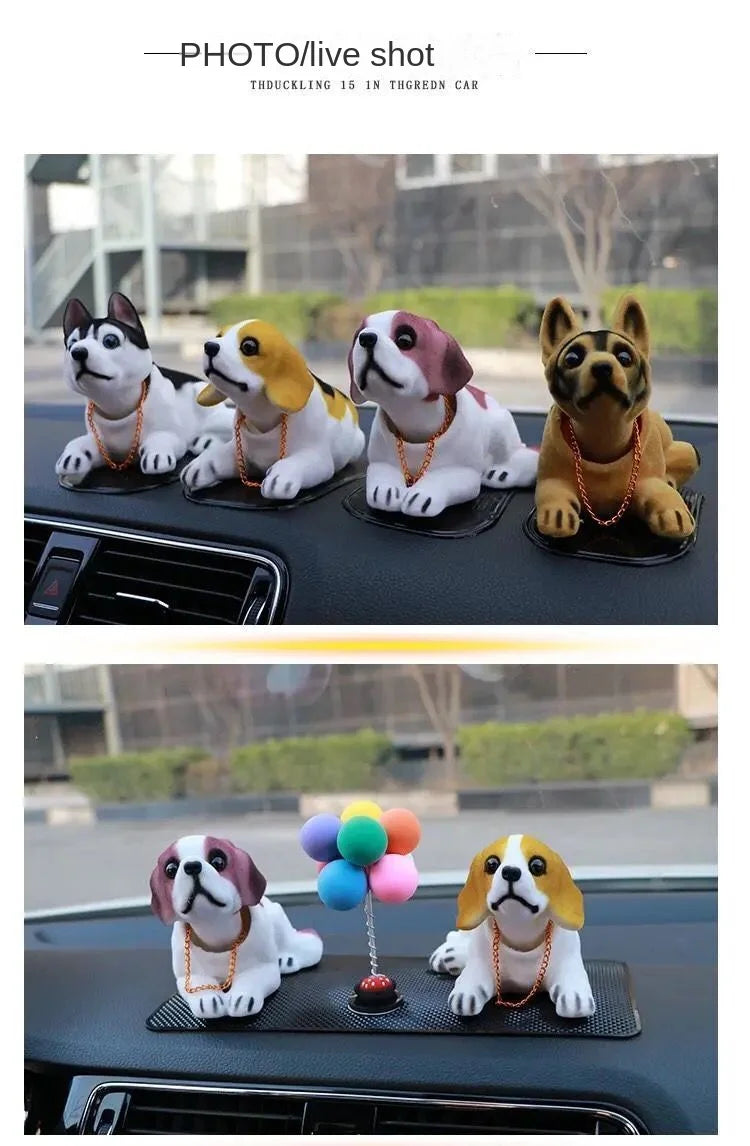 Car decoration shaking head dog