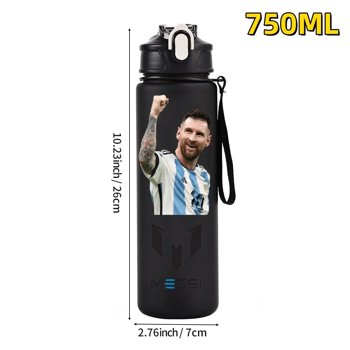 750ML Football Star Water Cup