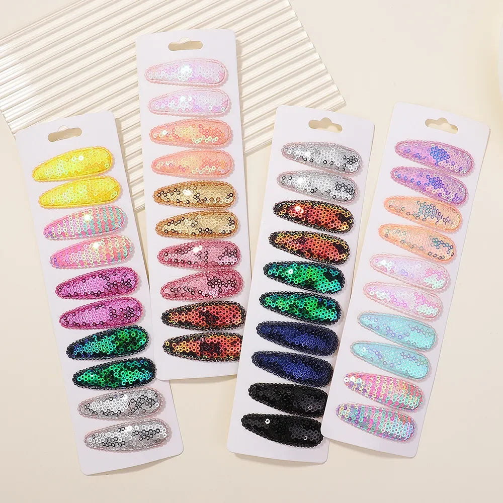10Pcs/Set BB Hair Clips for Kids Handmade