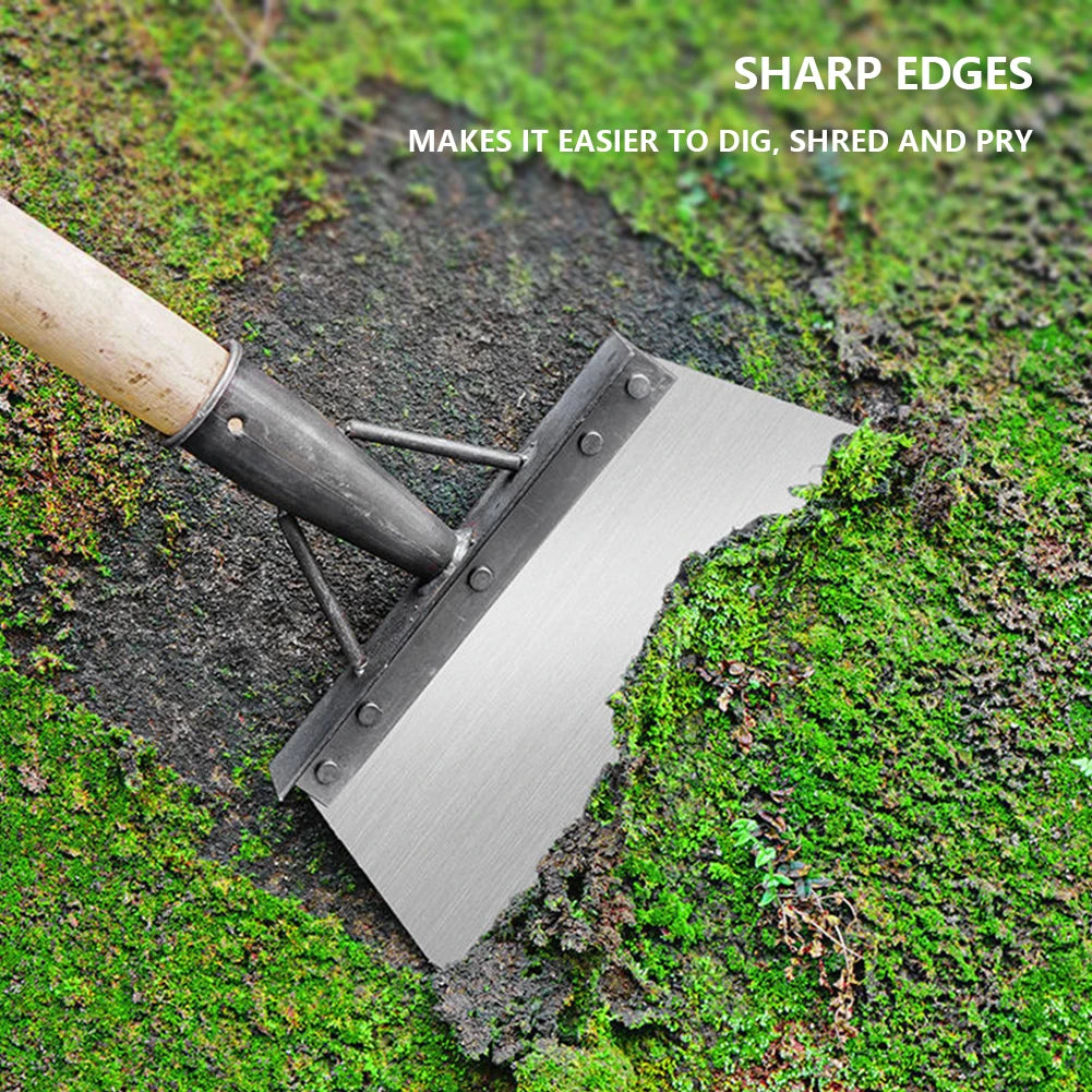 30cm Metal Weed Cleaning Shovel Stainless Steel Deicing Shovel