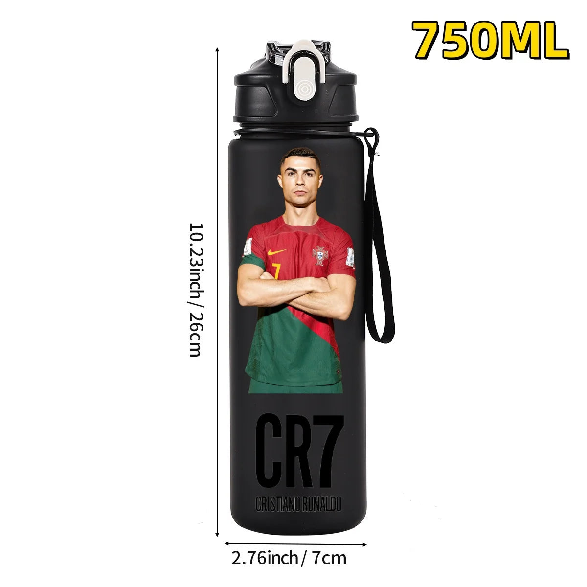 750ML Football Star Water Cup
