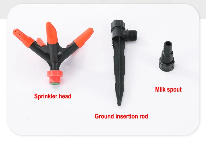 360° Rotating Pentagonal Showerhead Automatic Sprinkler