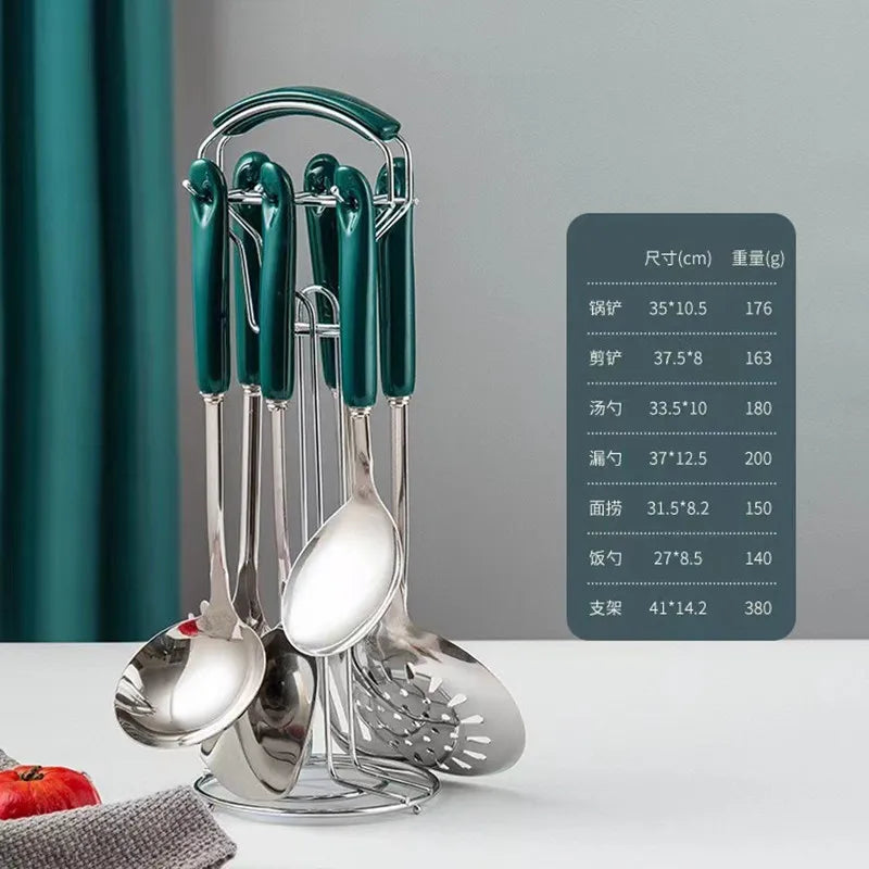 7pcs stainless steel set cooking