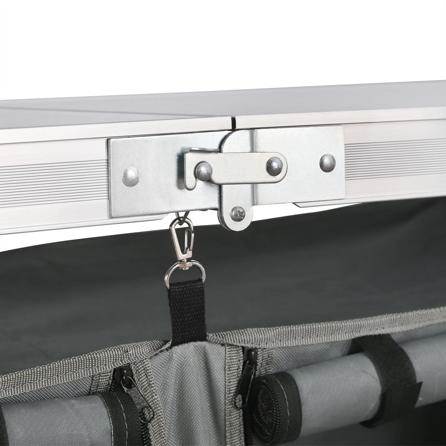 Folding Picnic Table Aluminum Suitcase Table with Storage Bag