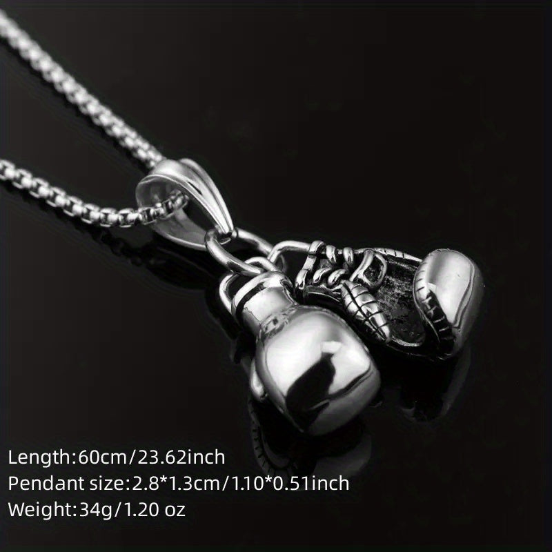 A Stylish Punk-style Hip-hop Boxing Glove Pendant Necklace