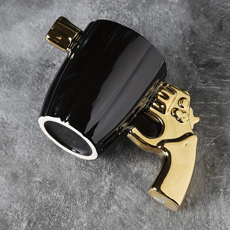 1pc Novelty Revolver Design Ceramic Mug
