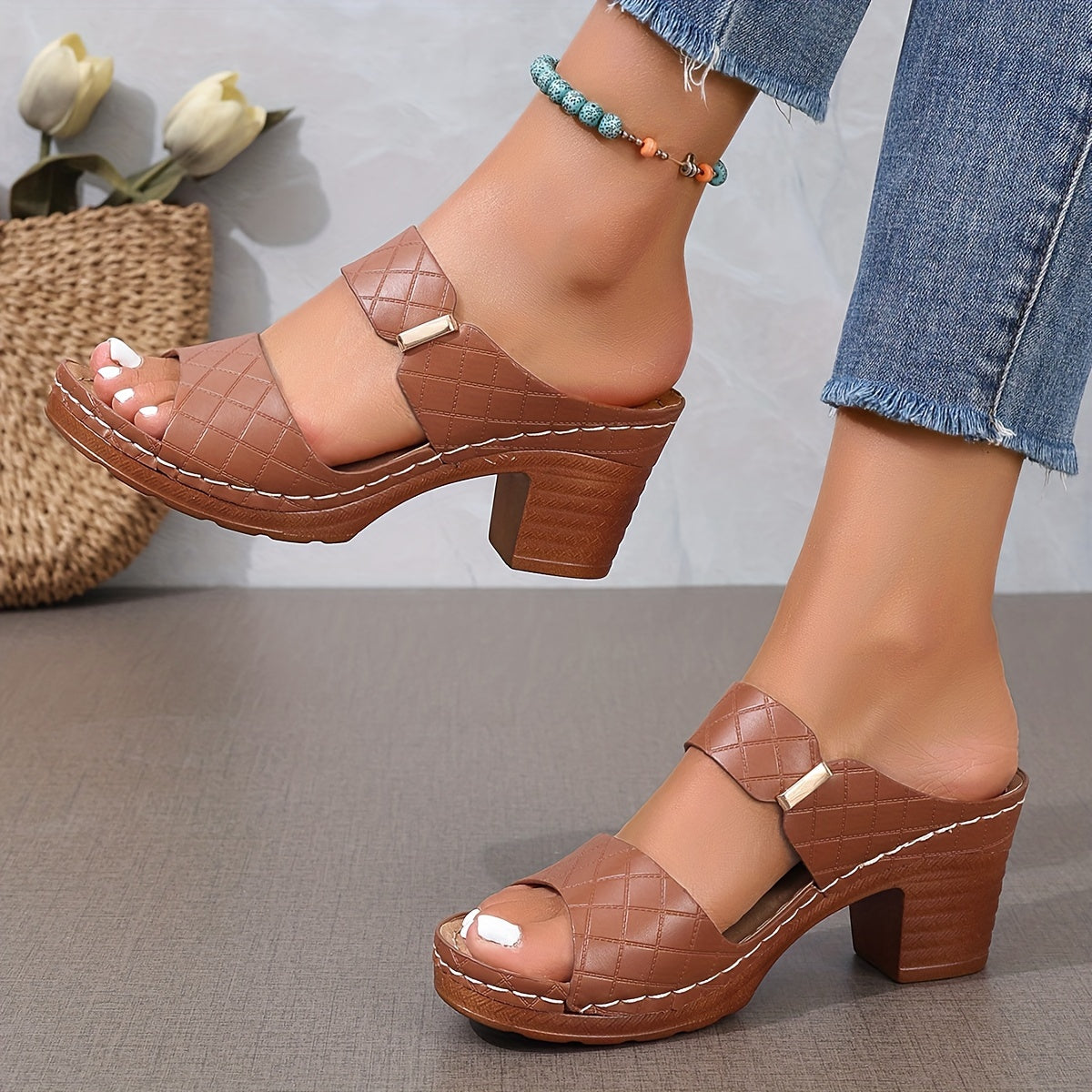 Outdoor Sandals For All Competitions, Women's Chunky Heel Sandals