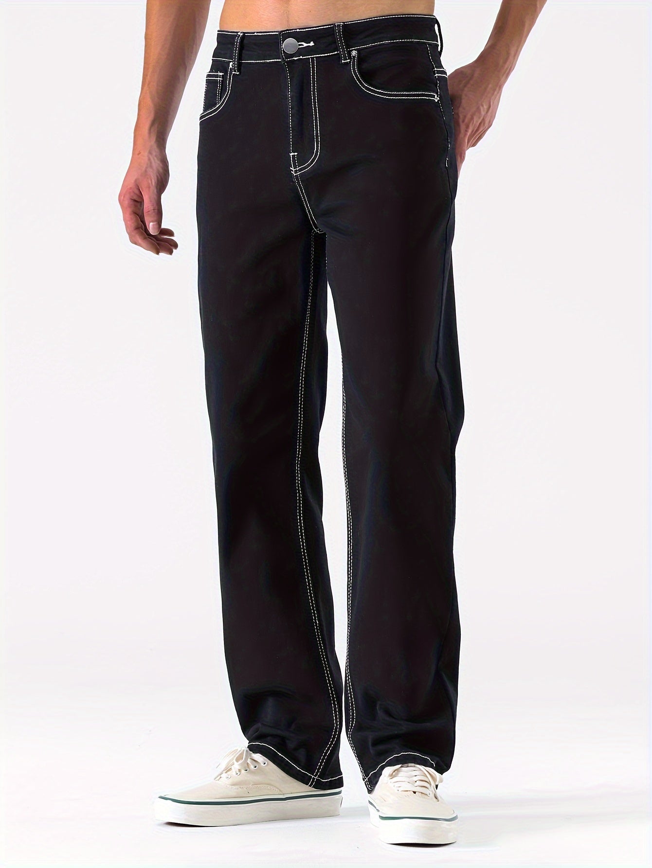 Men's Stretch Denim Jeans, Slim Fit Straight-Leg