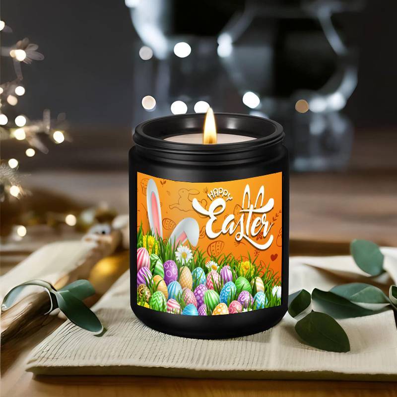 1pc Lavender Scented Easter Candle in Glass Jar