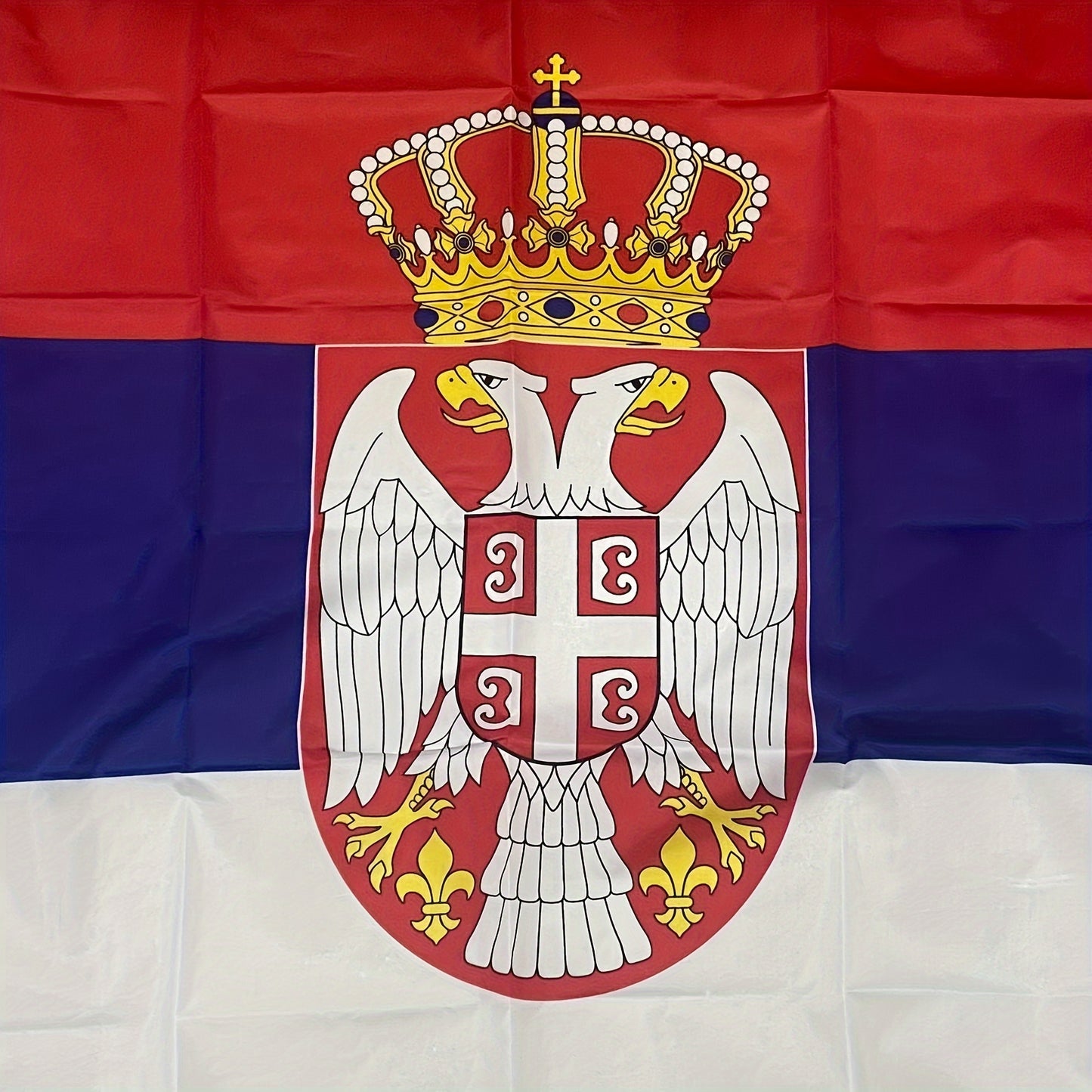 Serbian Flag - 91.44x152.4cm Durable Polyester