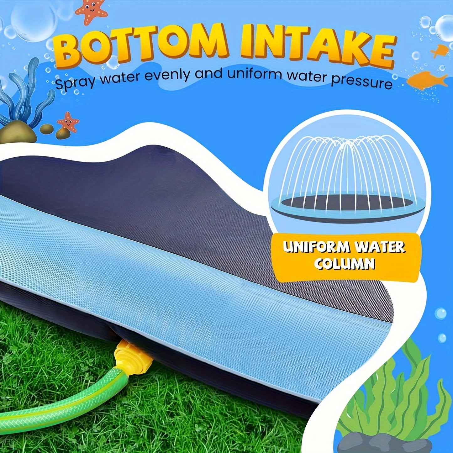 Pet water spray mat, pet beach toy, yard toy
