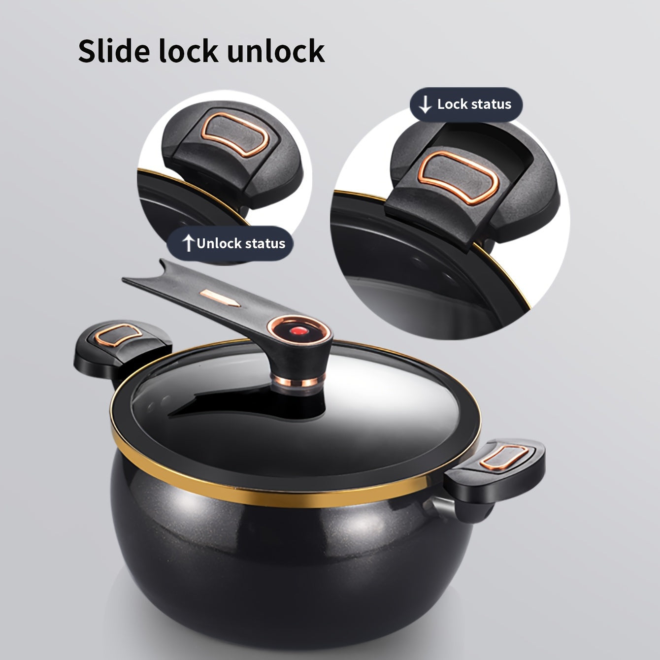 1pc Fat and Chubby Multifunctional Soup Pot for Home Use