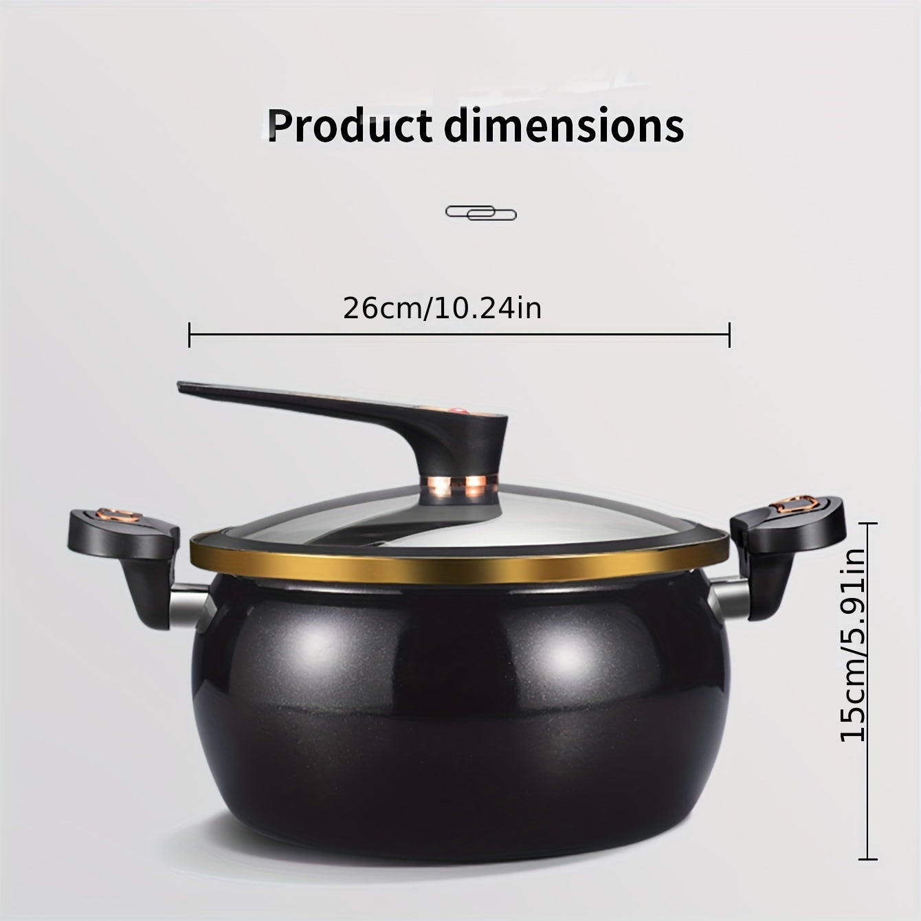 1pc Fat and Chubby Multifunctional Soup Pot for Home Use