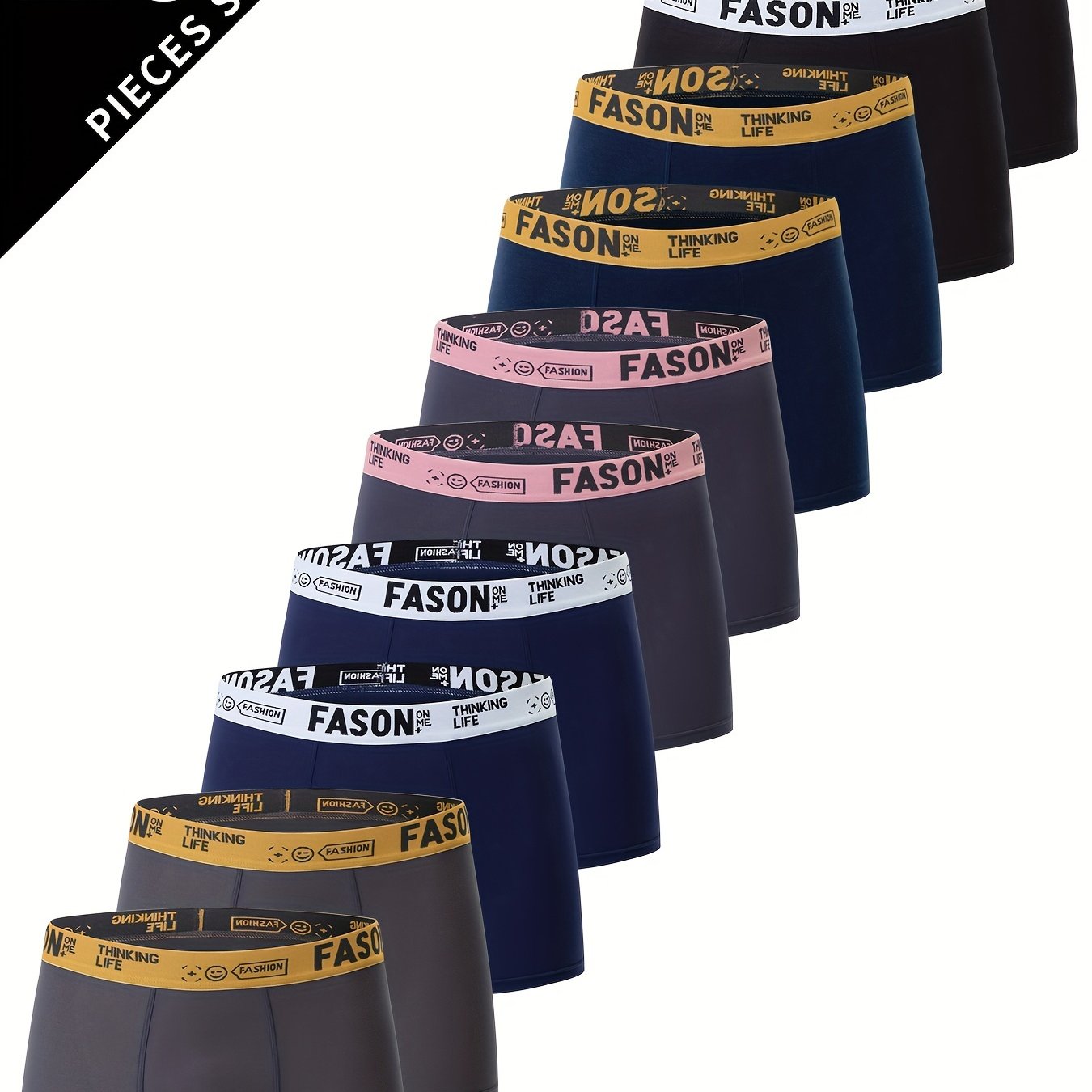 10pcs Men's Breathable Boxer